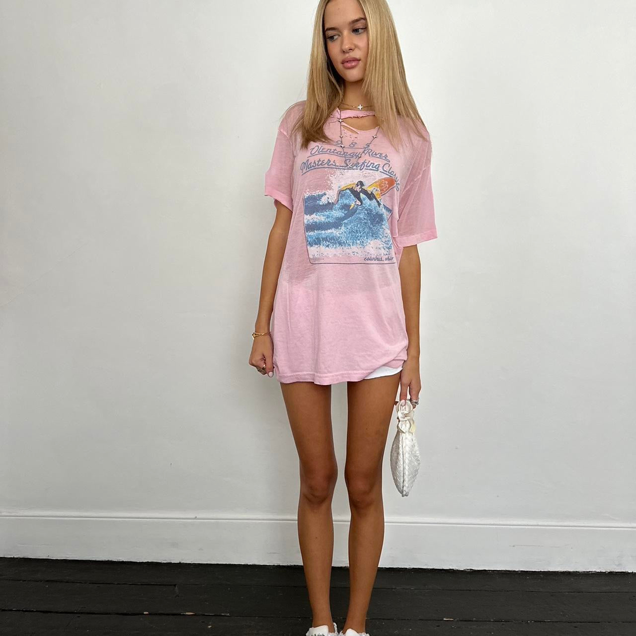 Vintage 80’s surf distressed oversized top