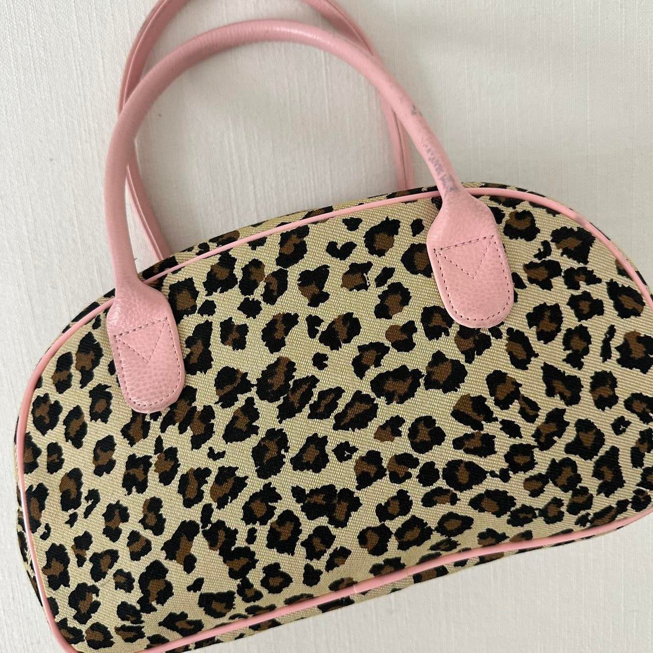 Vintage true 90’s leopard & pink bag