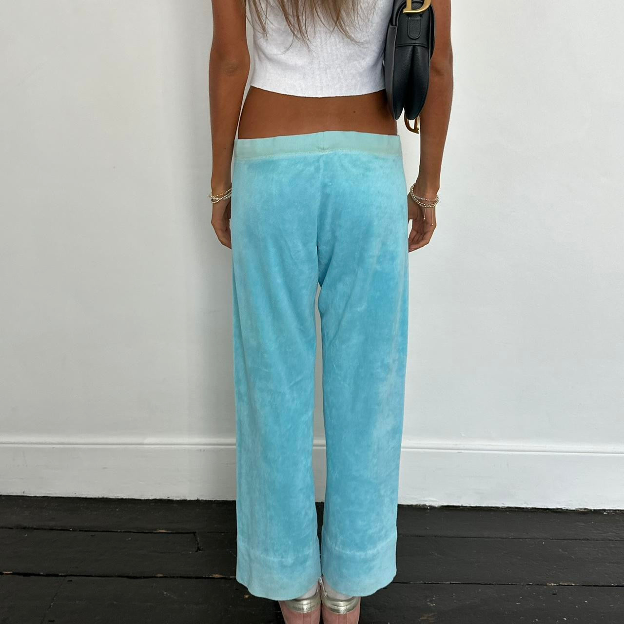 Vintage 90’s Juicy Couture blue velvet pants