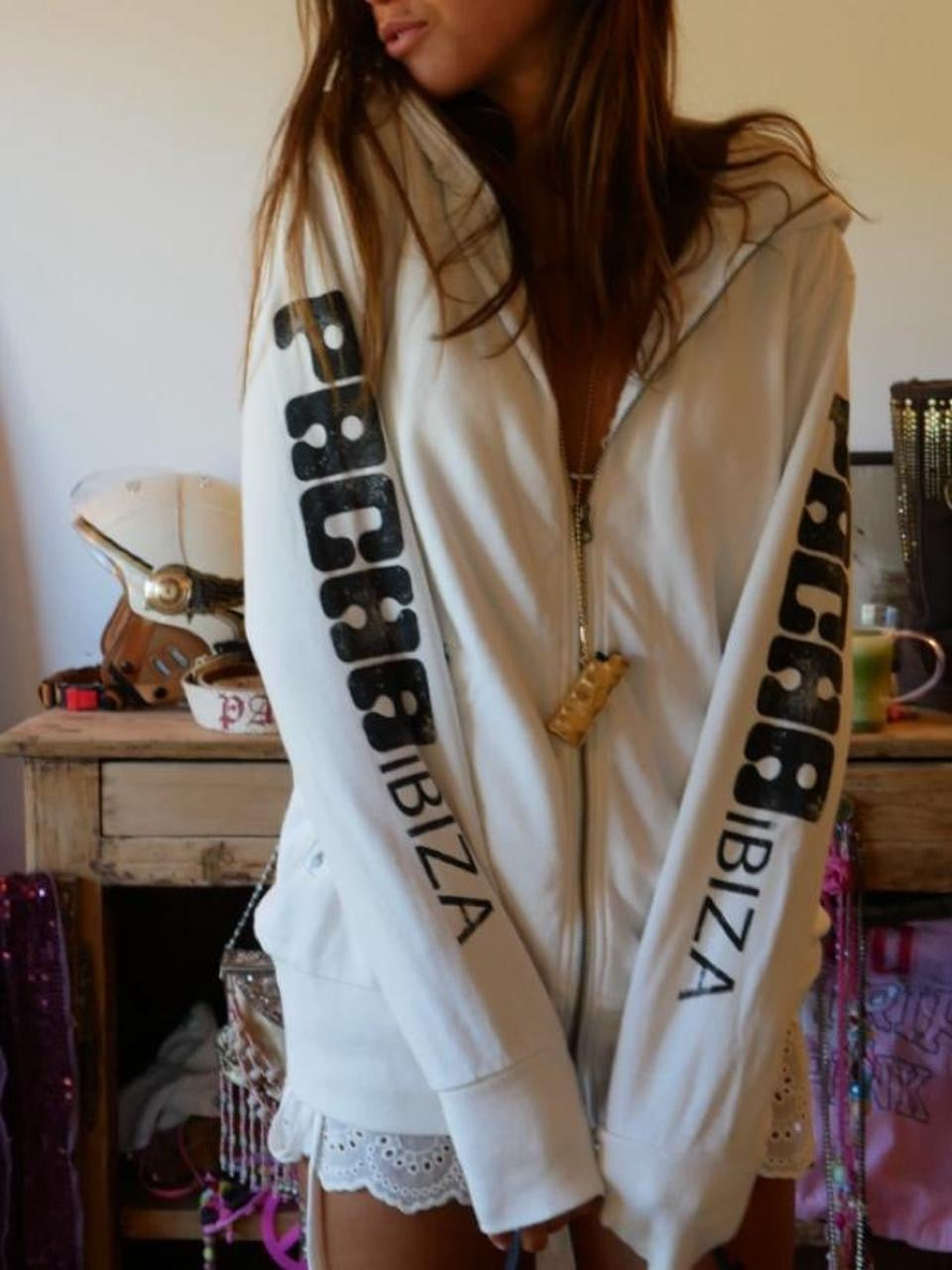 Vintage 00’s Pacha Ibiza white hoodie