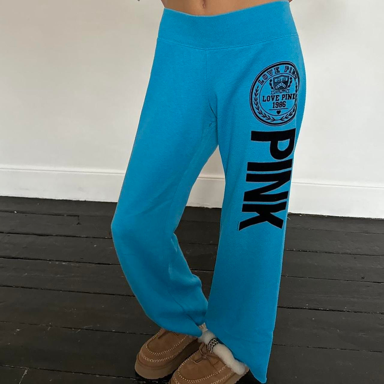 Vintage 2000’s Victorias Secret pink blue sweatpants