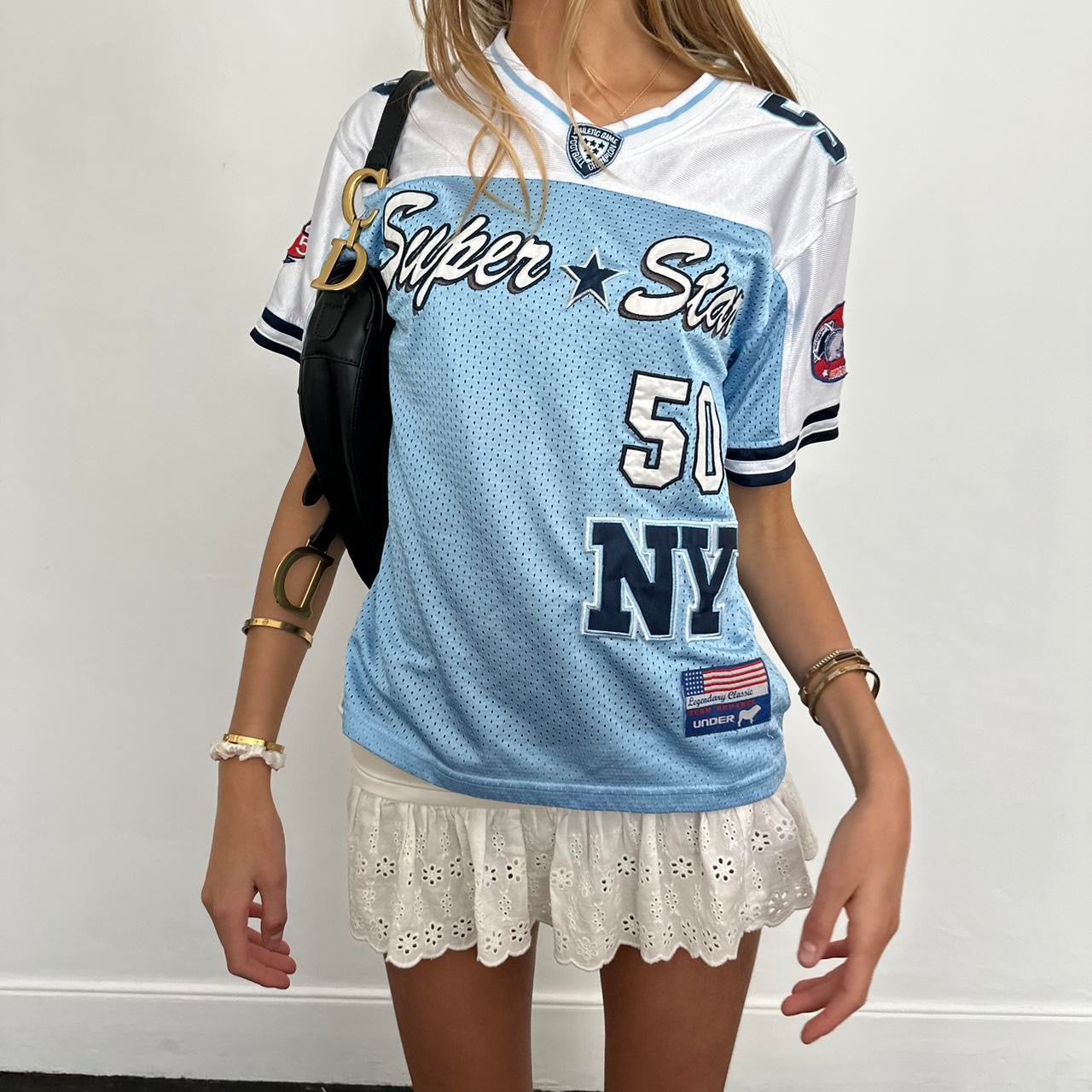 Vintage 90’s rare New York blue jersey