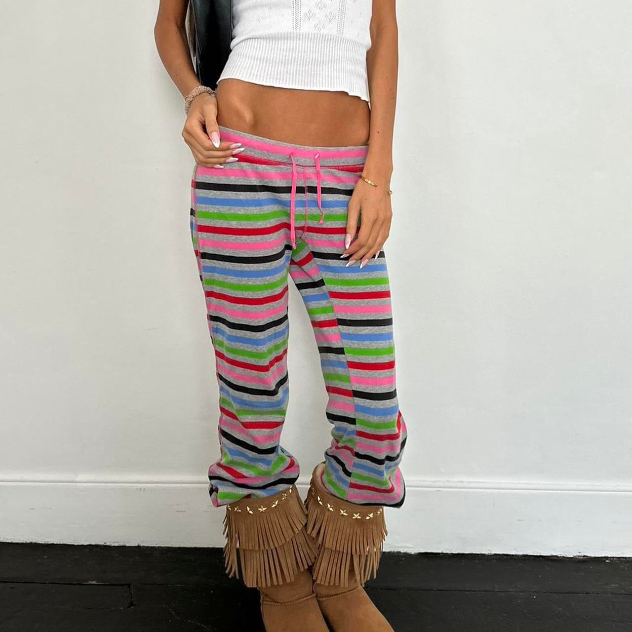 Vintage 2000’s Victoria’s Secret rare striped pants