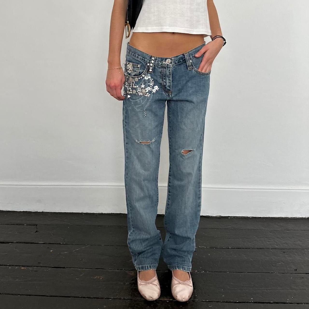 Vintage 2000’s embellished jeans