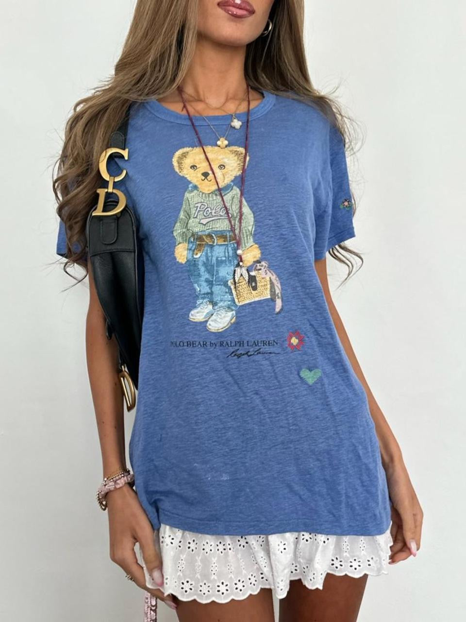 Vintage 00’s blue bear Polo Ralph Lauren top
