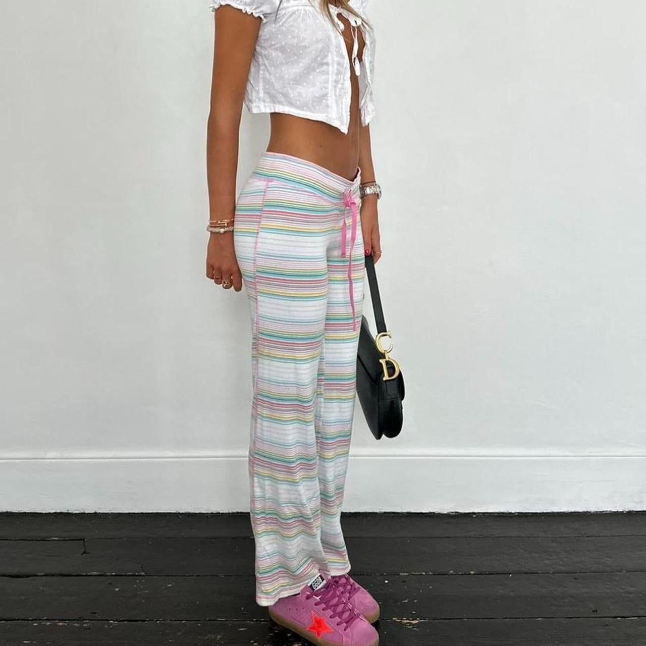 Vintage 2000’s Victorias Secret striped sweatpants