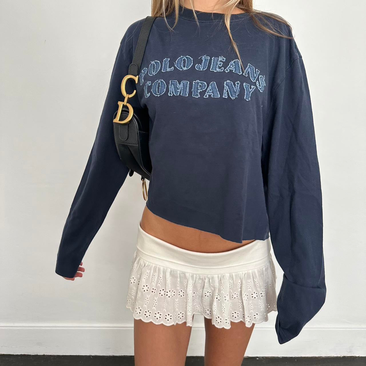 Vintage Ralph Lauren navy long sleeve top