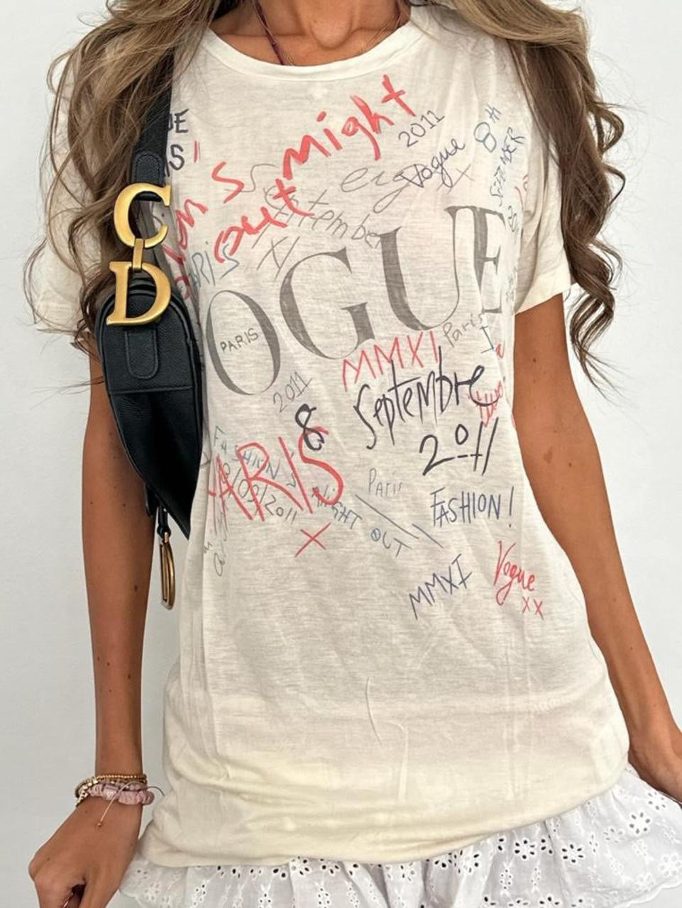 Vintage 00’s Vogue graphic top