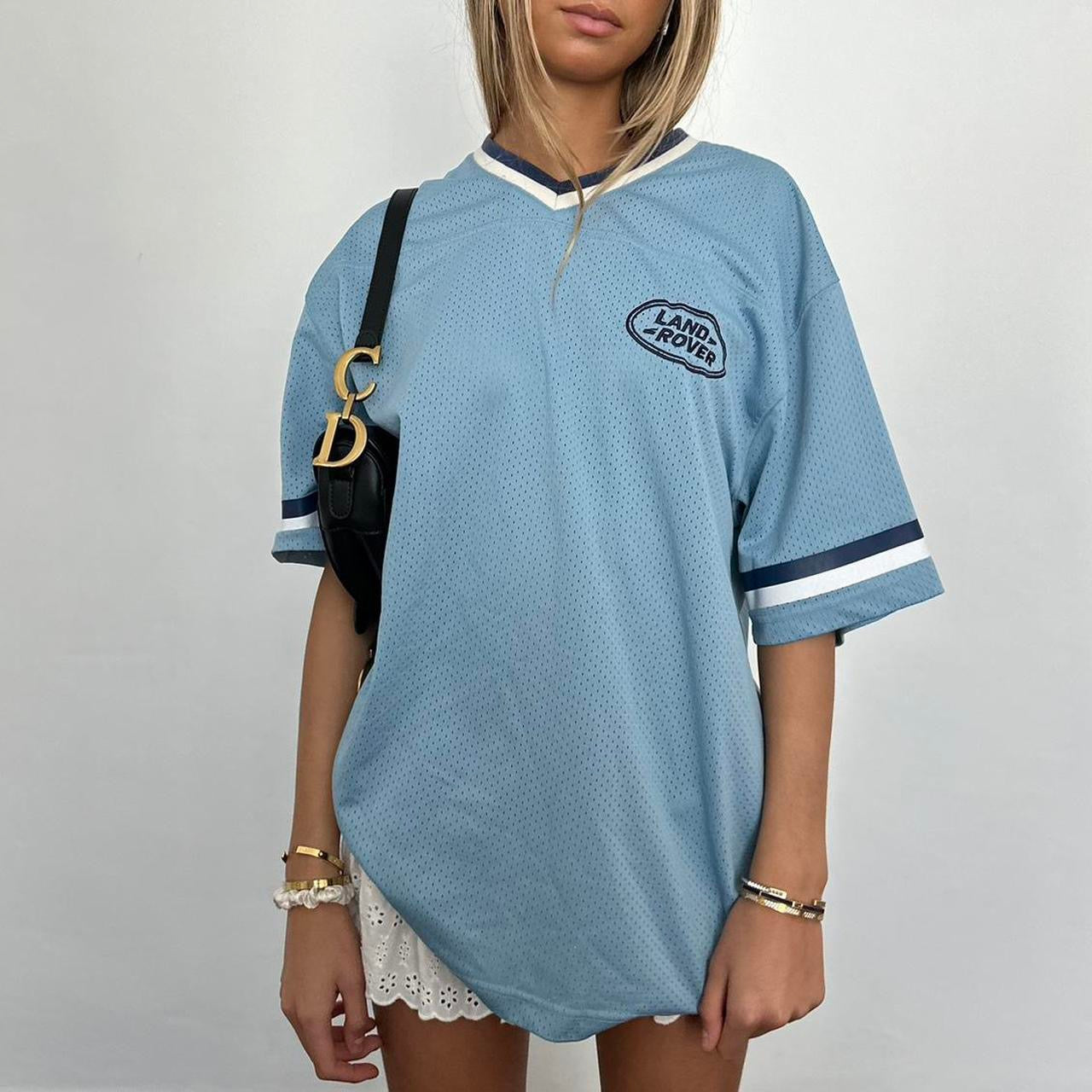 Vintage Land Rover blue oversized jersey 🩵