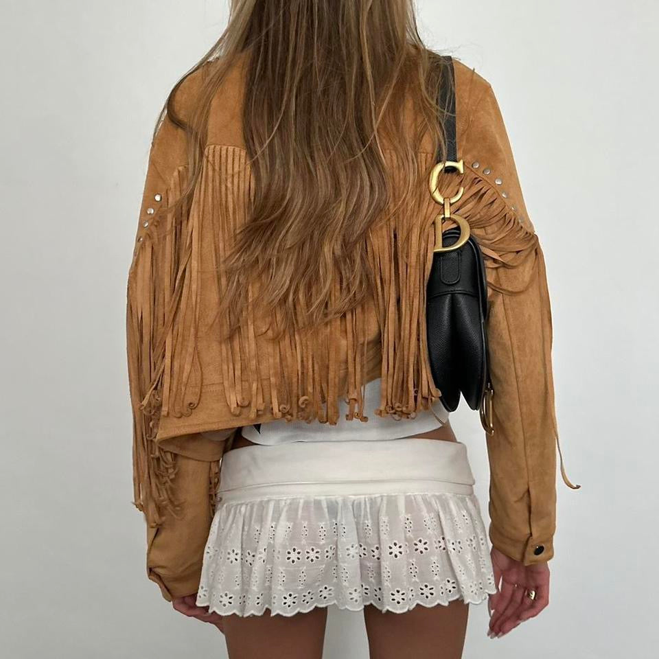 Vintage 2000’s fringe embroidered jacket