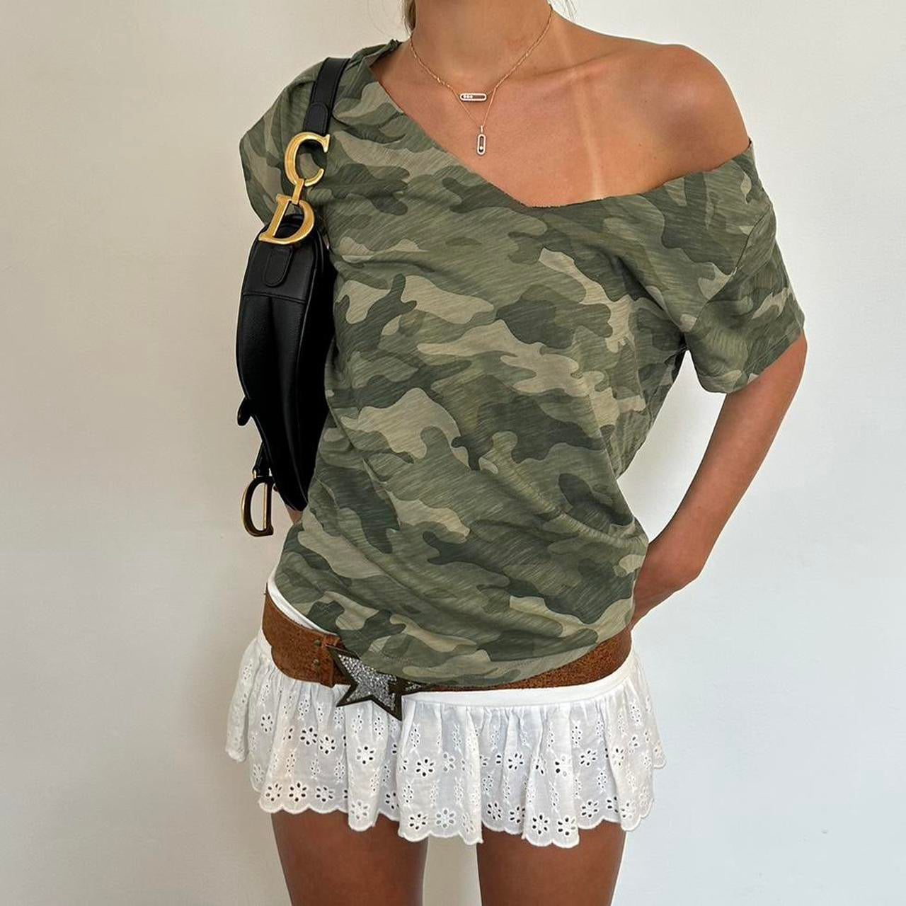 Vintage Camouflage top