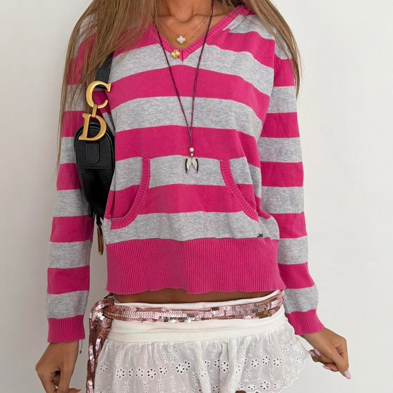 Vintage 2000’s striped hoodie