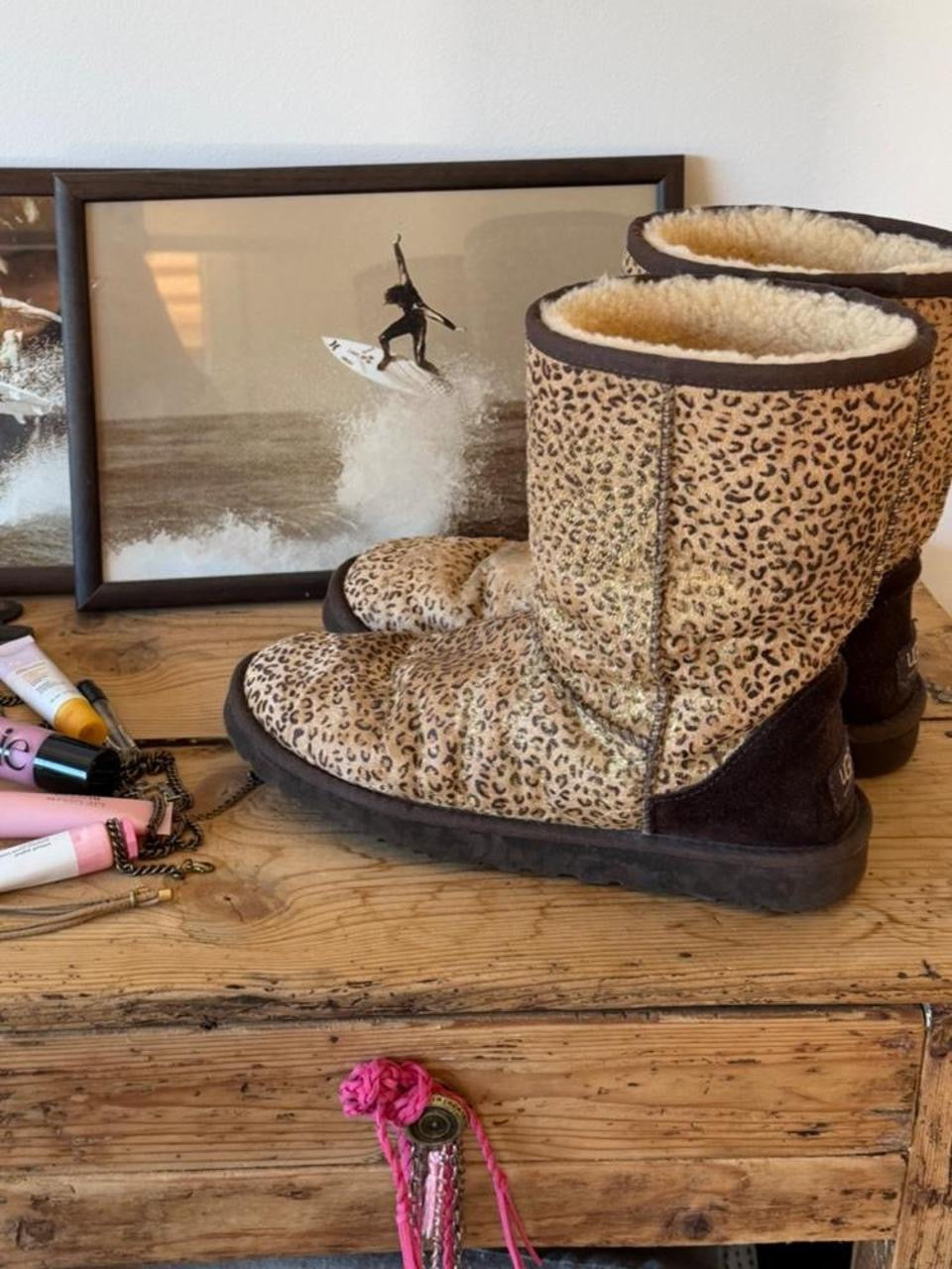 Vintage 2000s leopard print Ugg boots