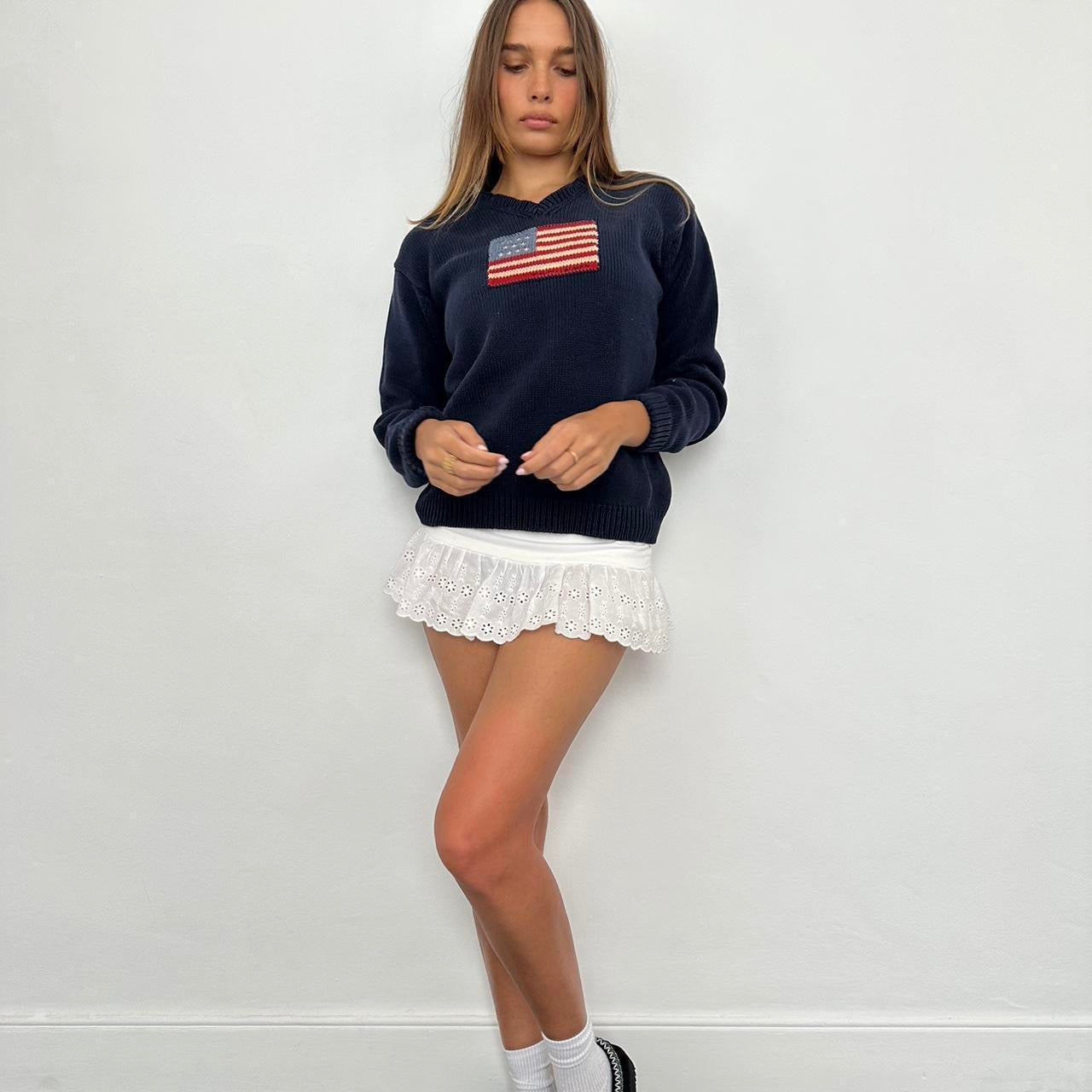 Vintage true 90s Ralph Lauren American flag jumper