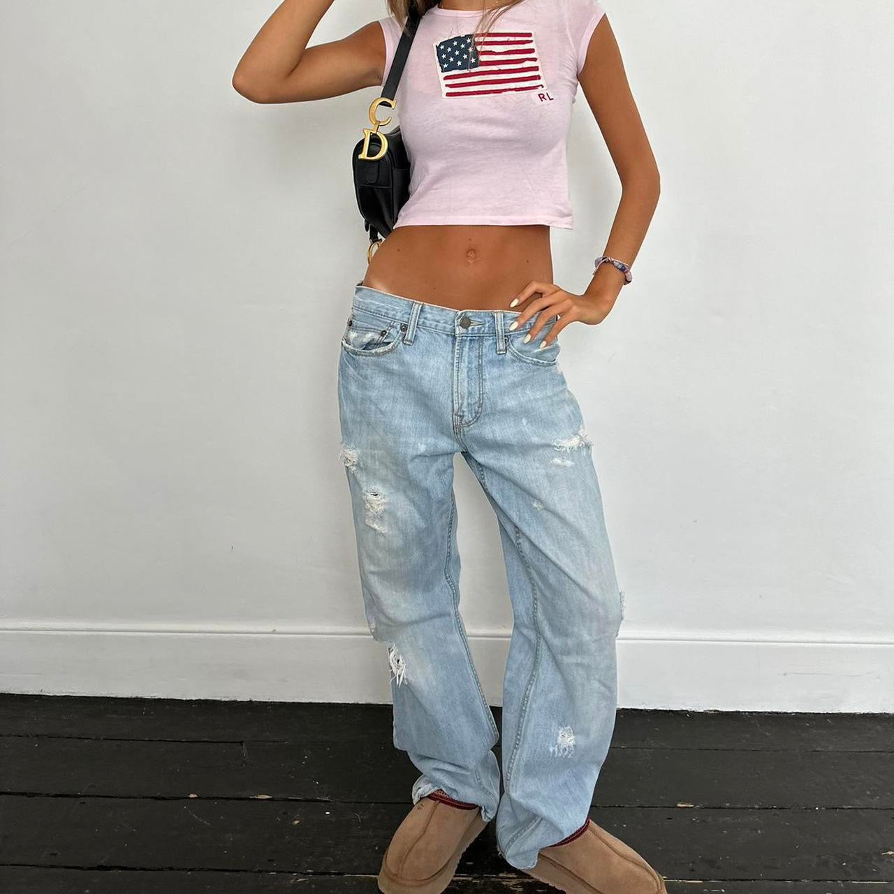Vintage 2000’s American Eagle boyfriend fit relaxed jeans