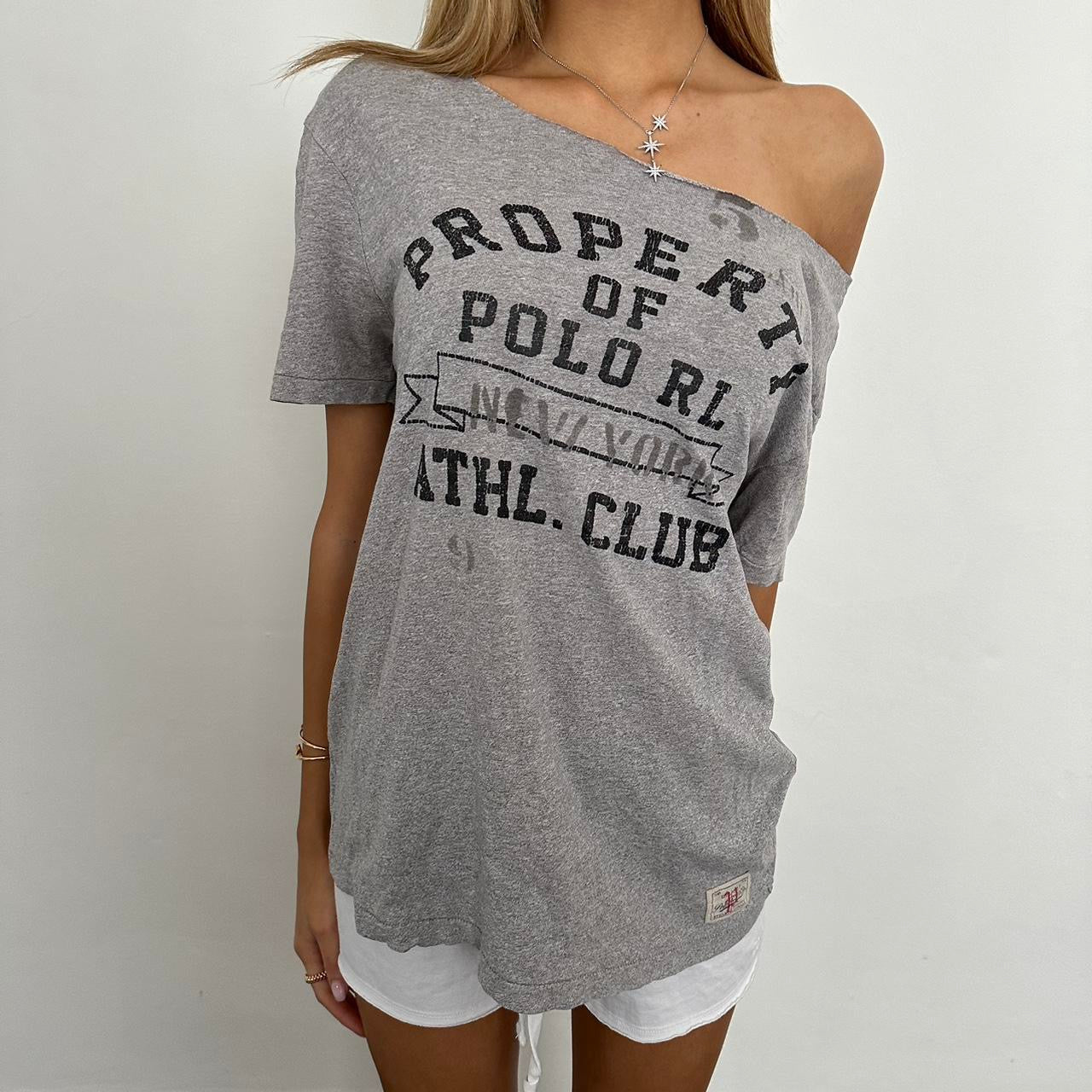 Vintage Ralph Lauren preppy off shoulder top