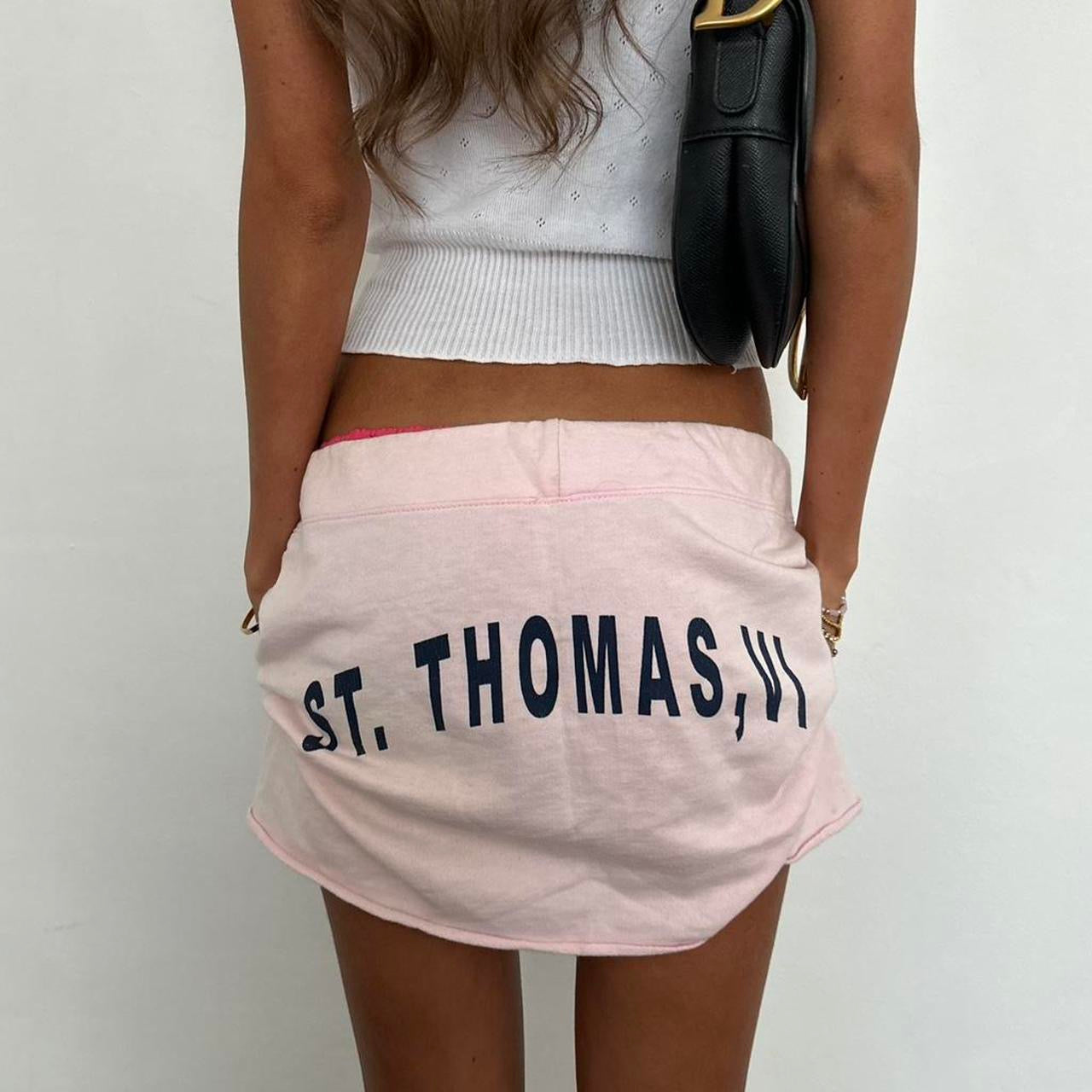 Vintage 00’s drawstring pink St Thomas skirt