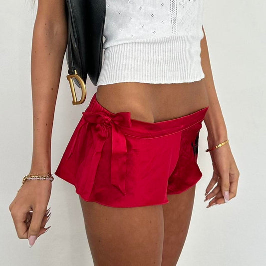 Vintage 00s red mini shorts