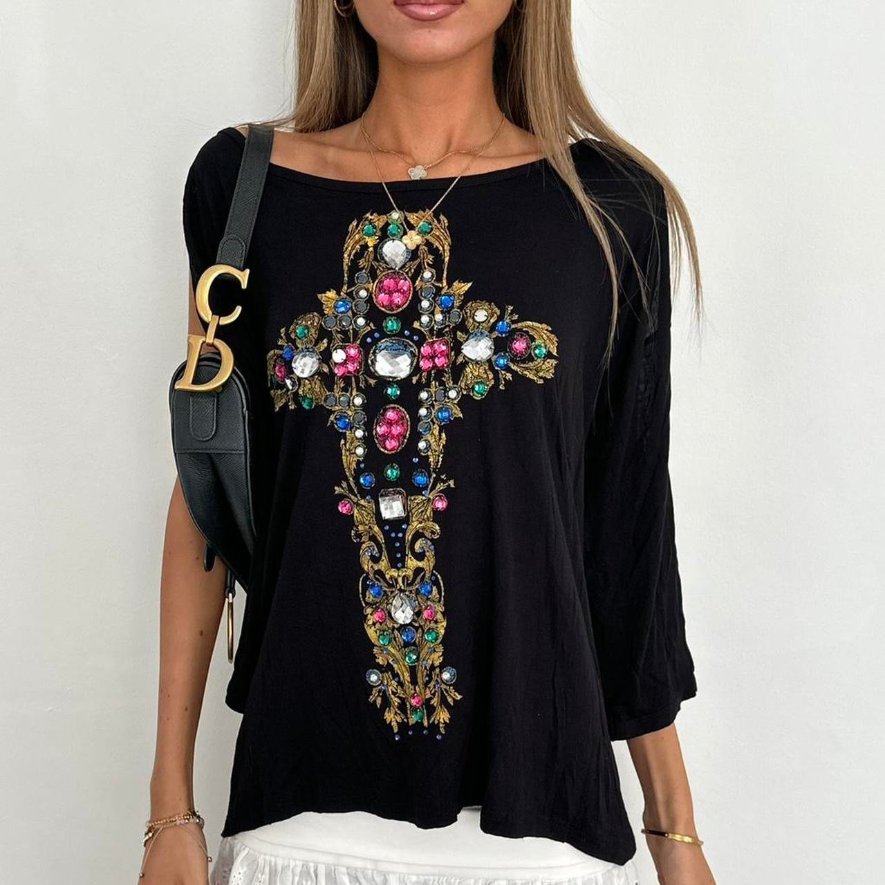 Vintage 00s cross relaxed fit top