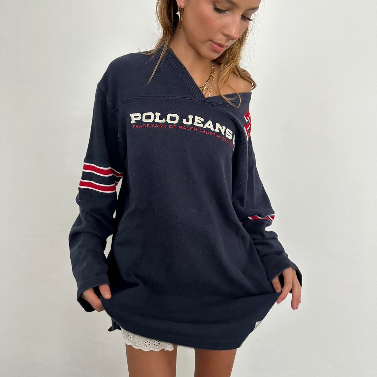 Vintage Ralph Lauren sporty oversized sweater top