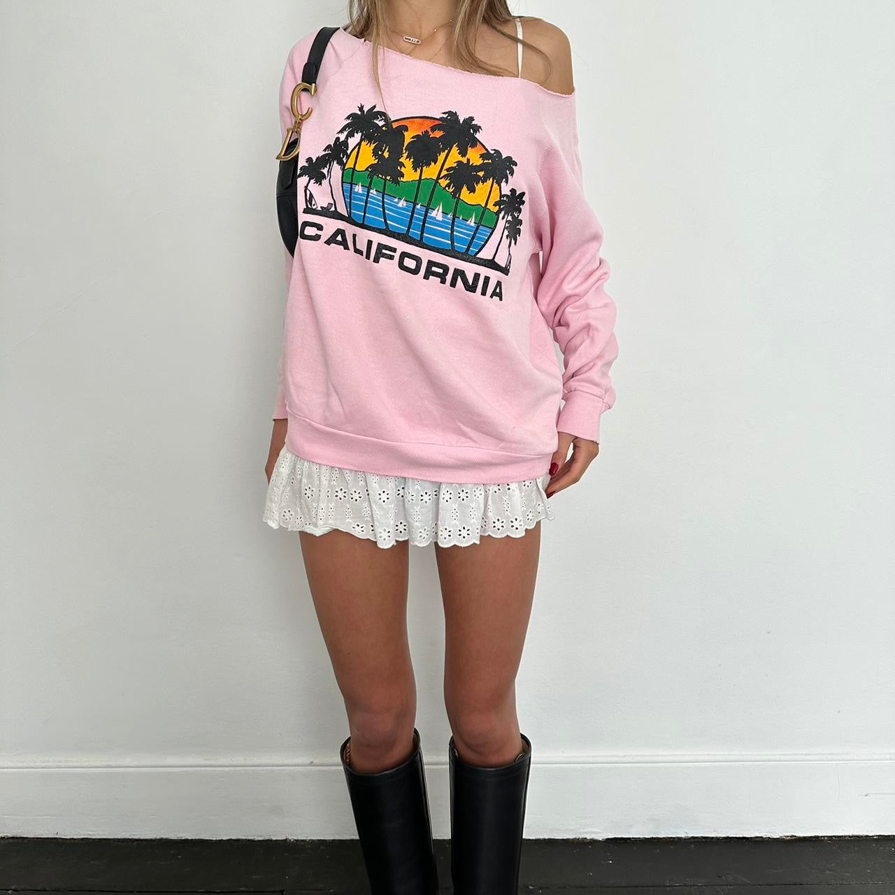 Vintage 90s California pink sweatshirt