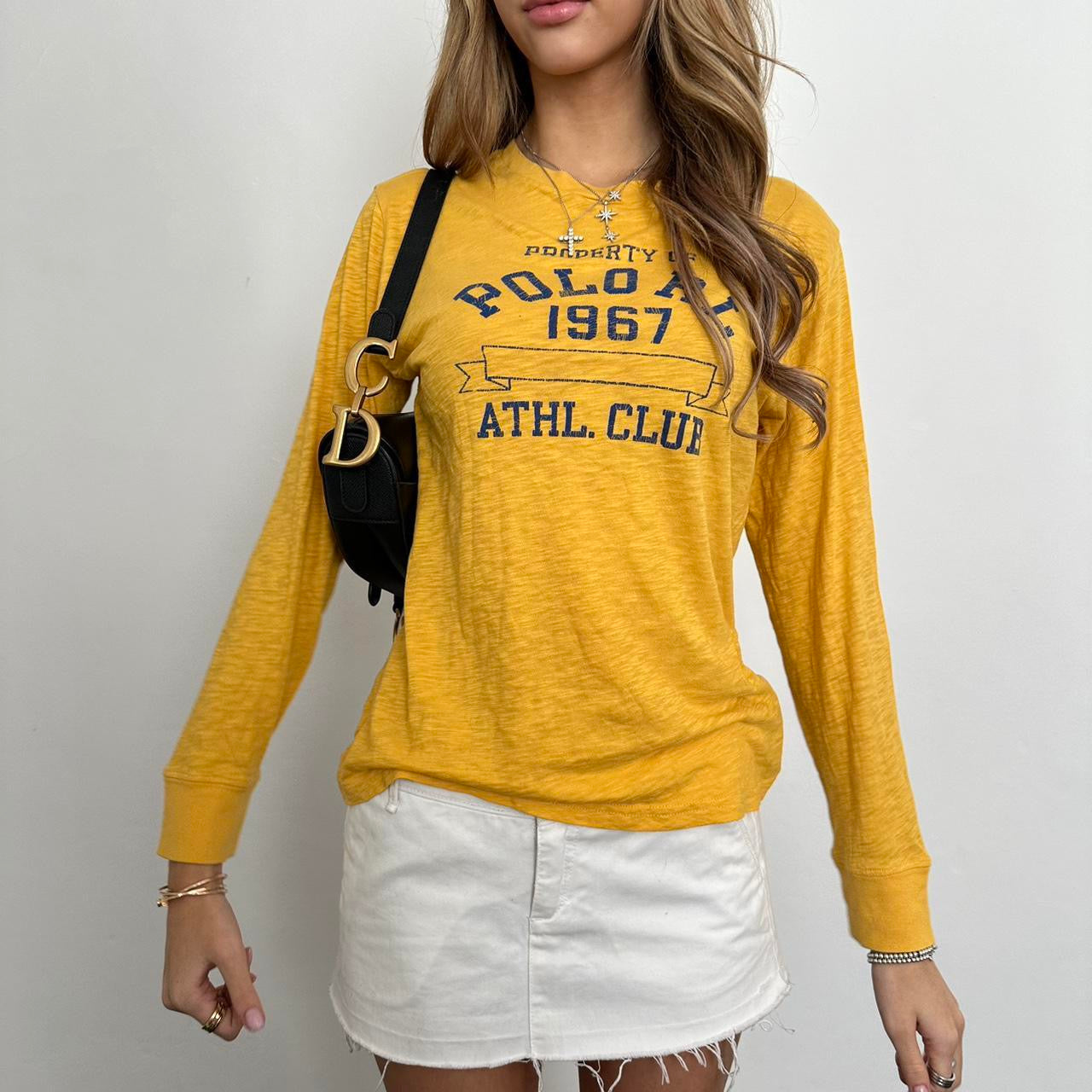 Vintage 90’s Ralph Lauren yellow long sleeve top