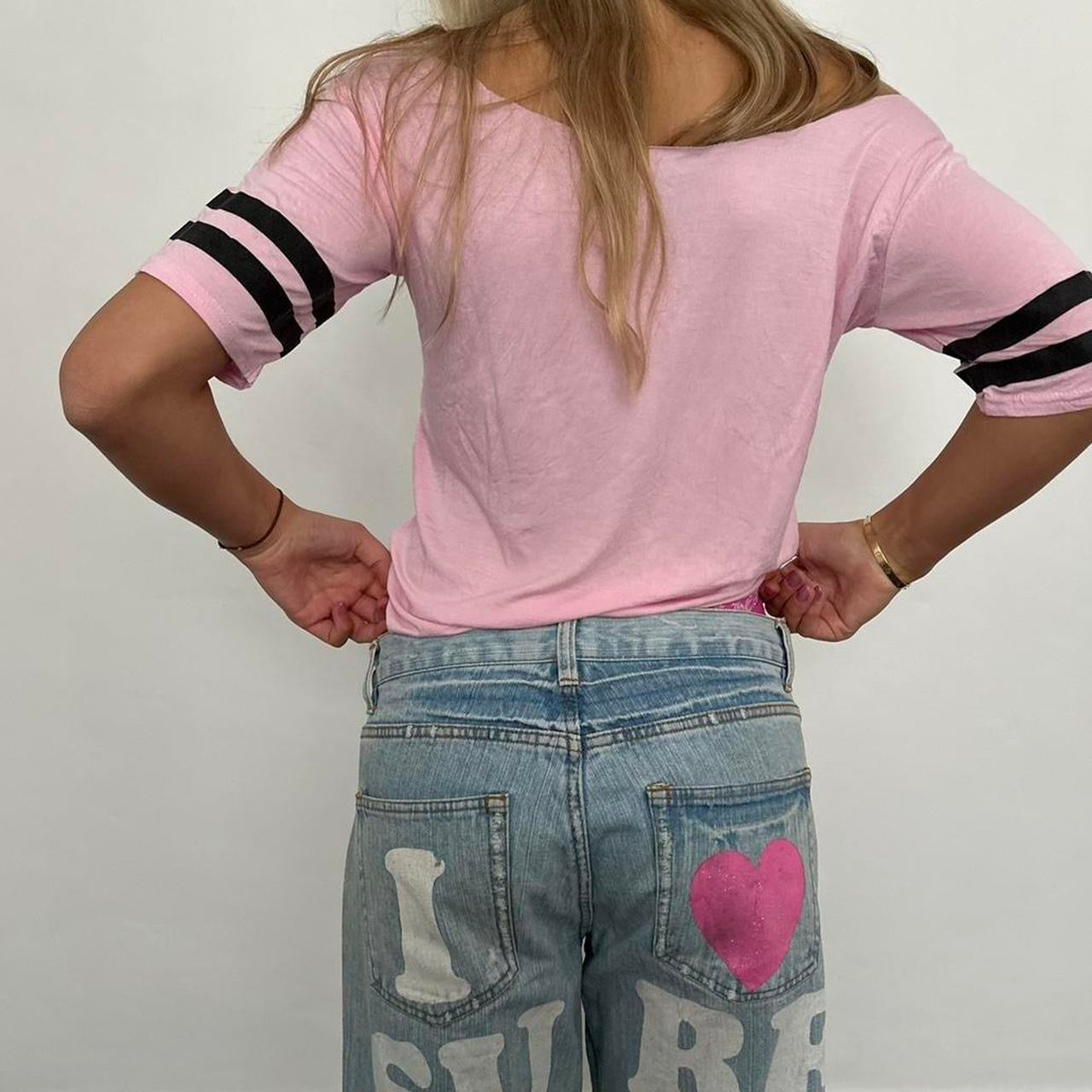 Vintage pink jersey top