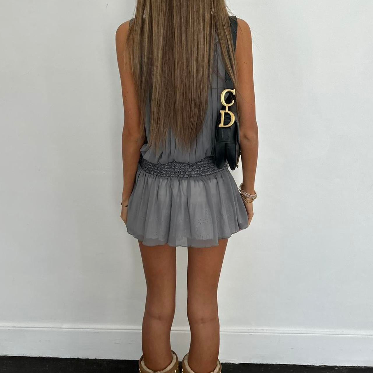 Vintage 90’s grey sequin top