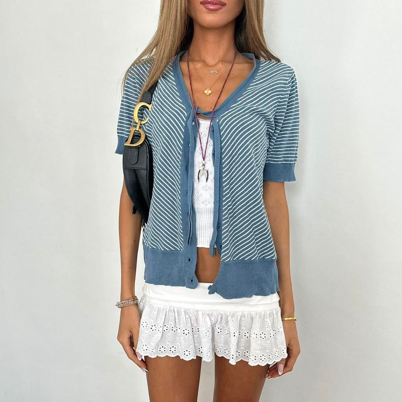 Vintage 2000s striped layering top