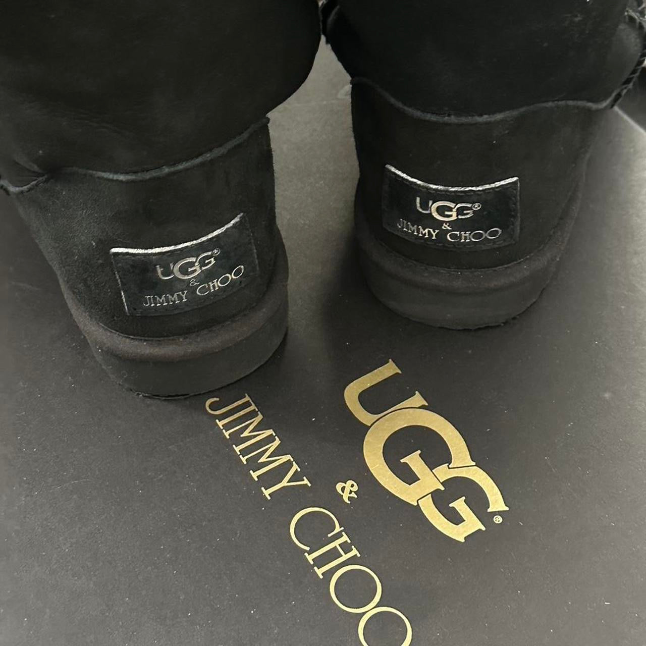 Vintage black 2010 Jimmy Choo X Ugg boots