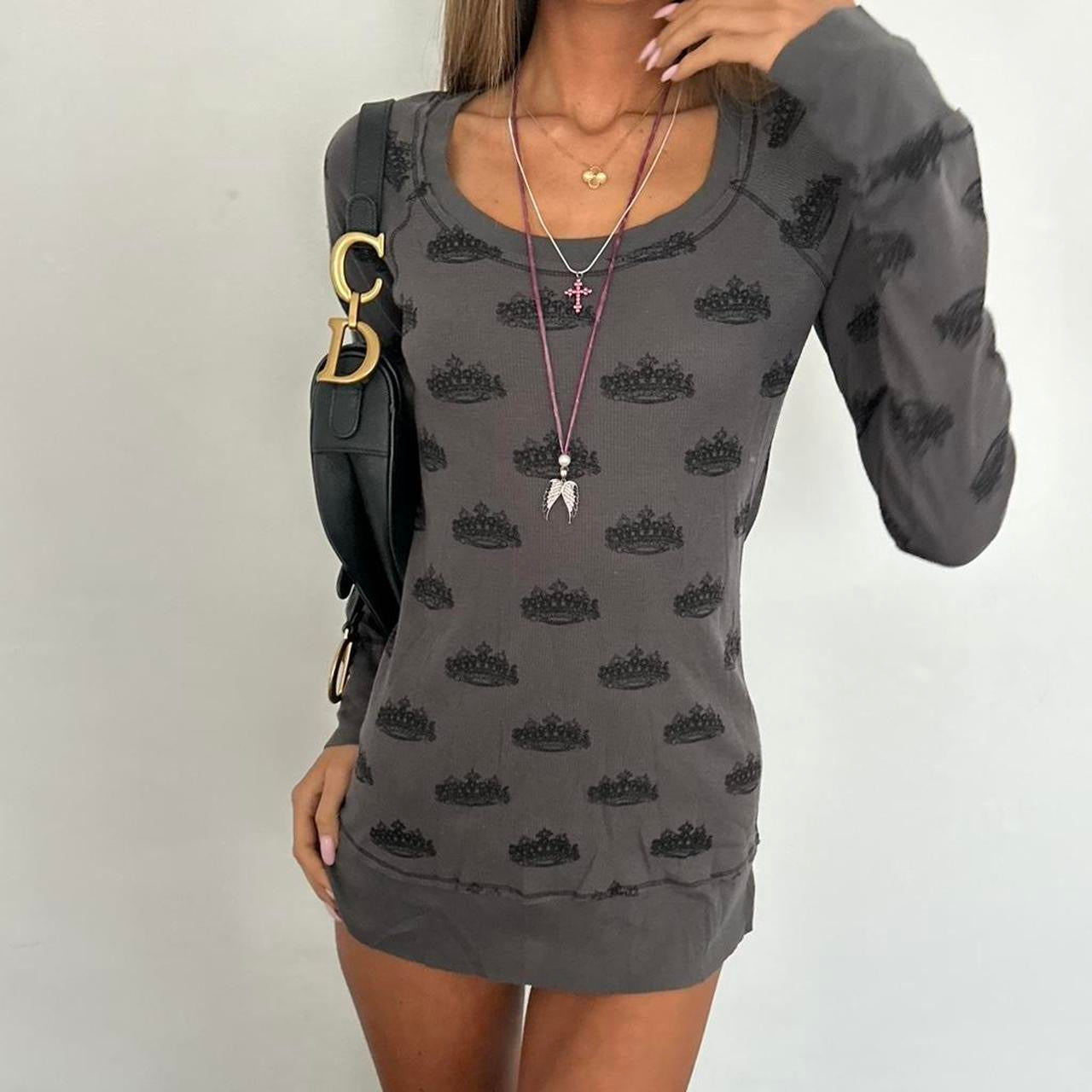 Vintage 2000’s grey longsleeve dress
