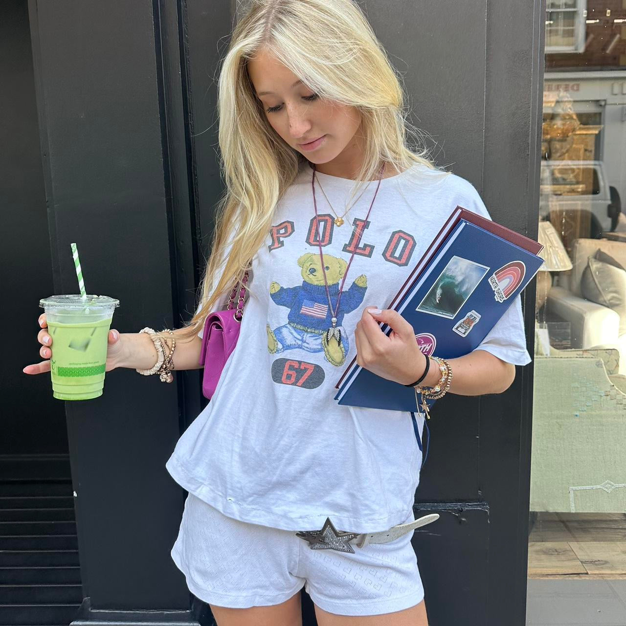 Vintage 90’s Ralph Lauren faded teddy bear top