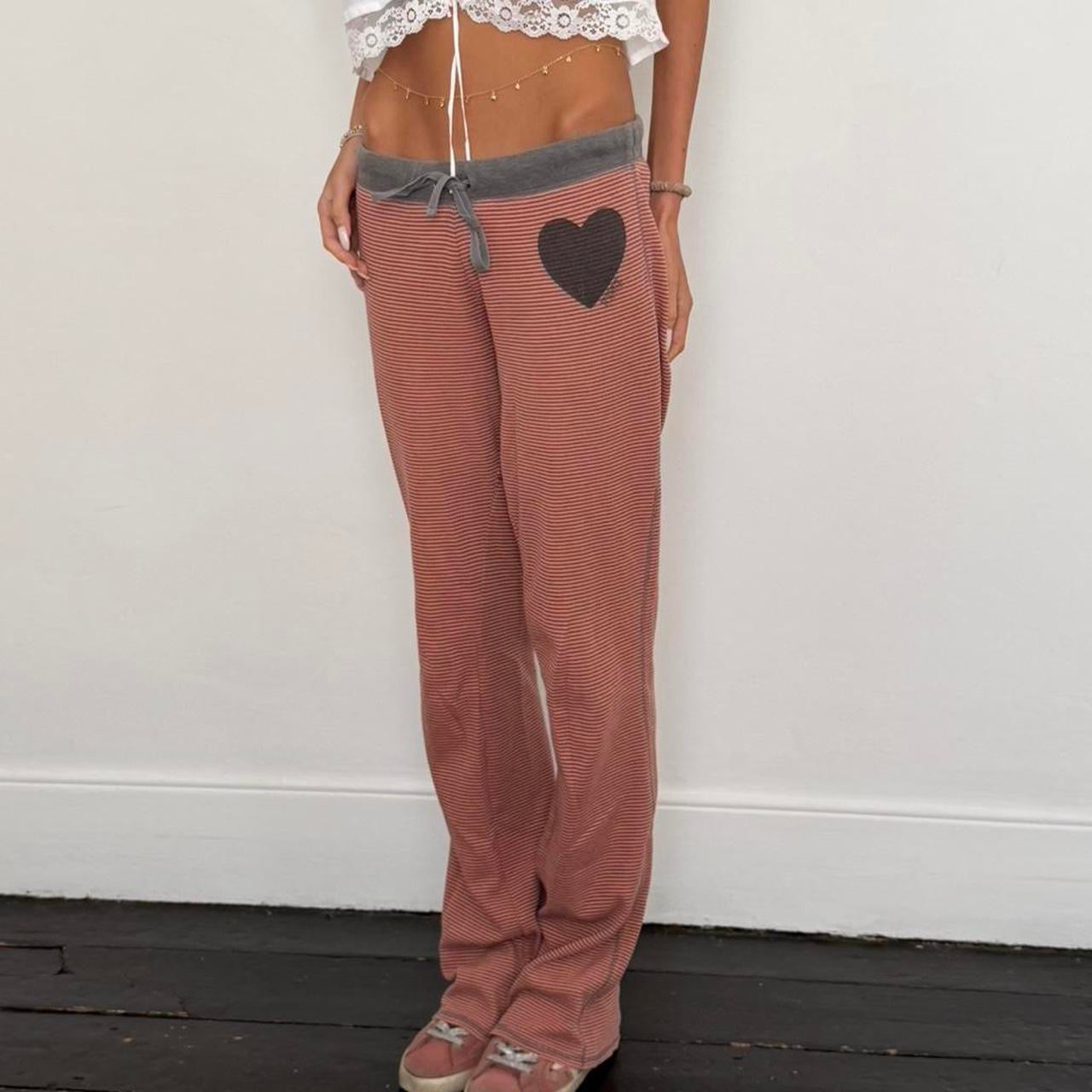 Vintage 2000’s Victoria’s Secret waffle stripe lounge pants