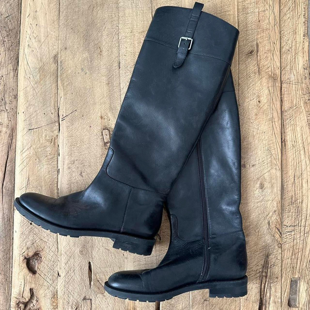 Vintage Banana Republic leather black boots