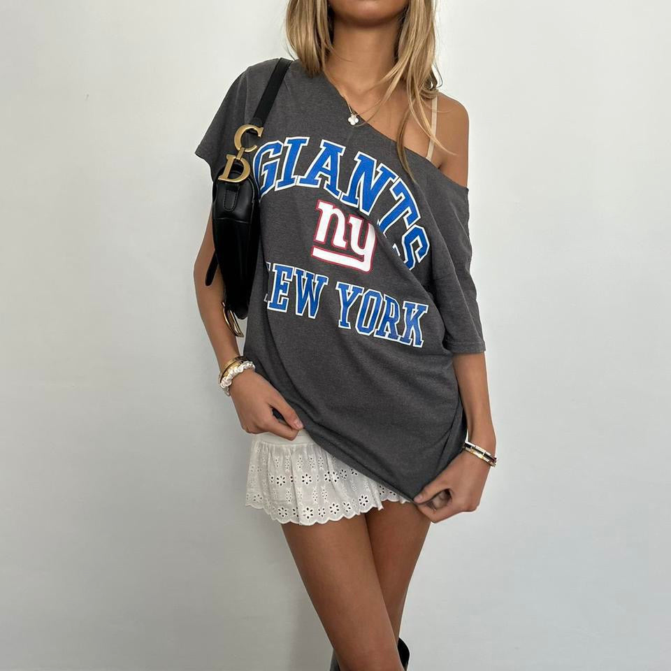 Vintage 90’s Giants New York off the shoulder tee