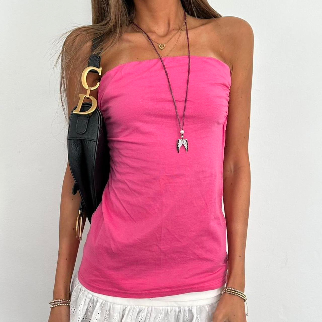 Vintage 2000’s pink strapless top