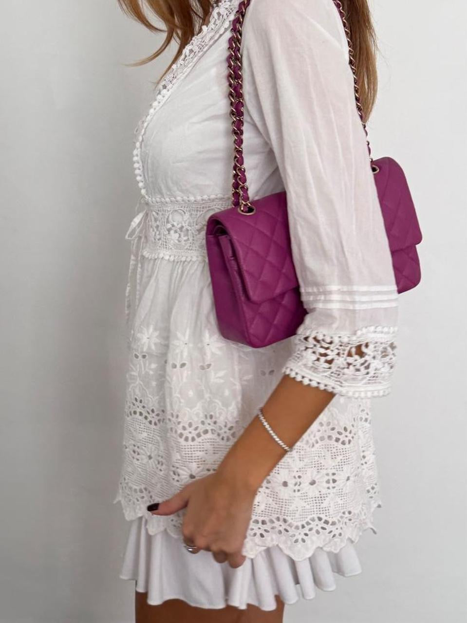 Vintage 00’s white lace broderie tie up top