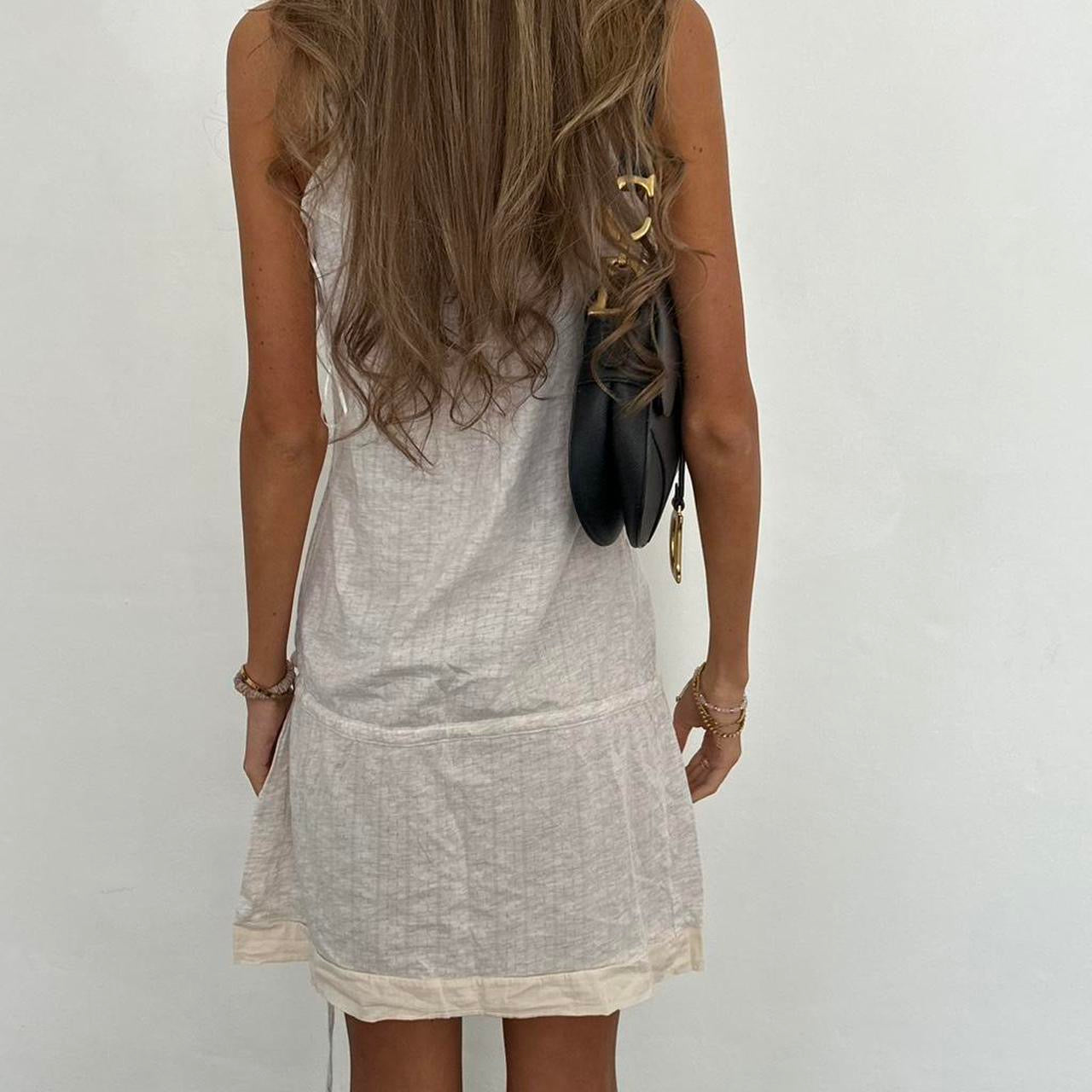Vintage 00s boho tie mini dress