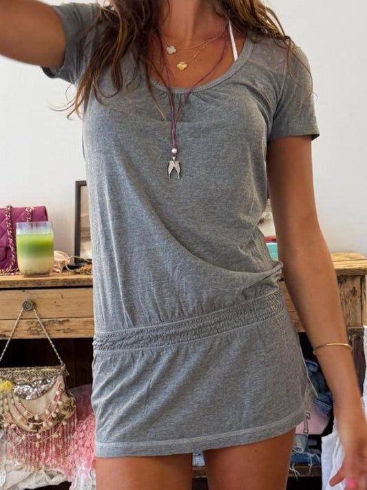 Vintage 00’s Abercrombie & Fitch grey mini dress