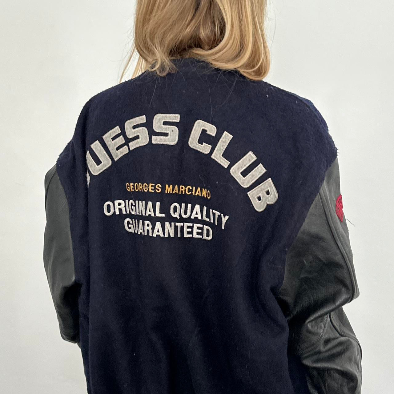 ジャケット・アウター archive 90s guess crop tracker jacket Guess Jean Jacket 90s Denim Jacket Blue Biker Trucker Crop