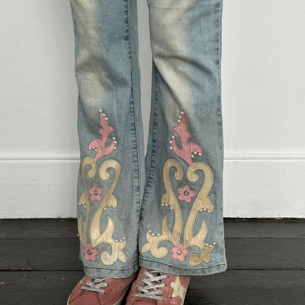 Vintage 2000’s Italian embellished jeans