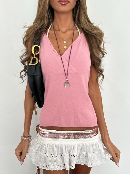 Vintage 00’s pink halter cami top