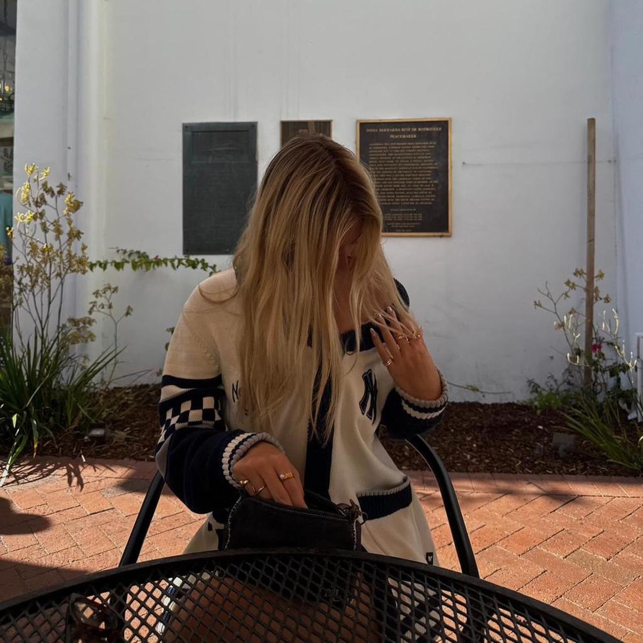 Vintage Yankees knitted cardigan