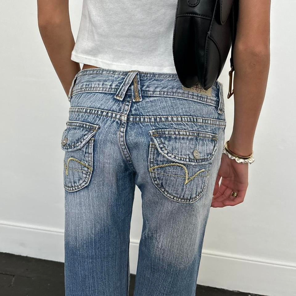 Vintage blue bootcut jeans