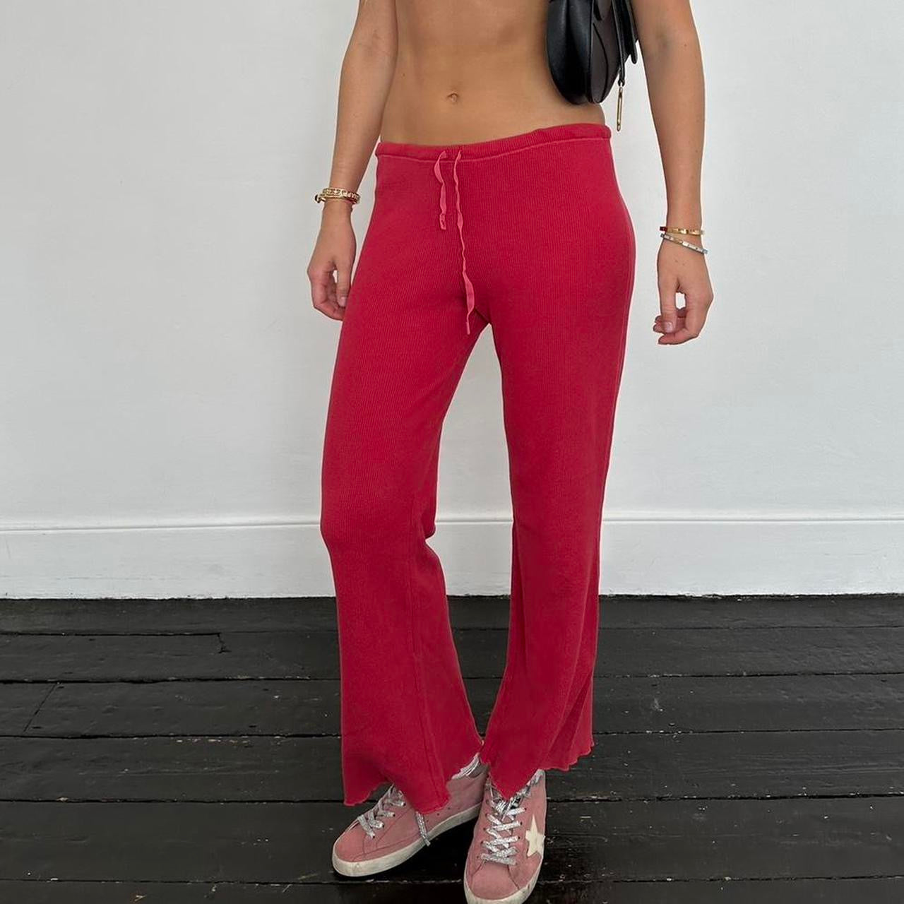 Vintage 2000’s Victoria’s Secret red waffle pants
