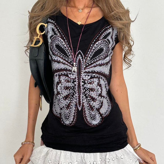 Vintage 00s butterfly top
