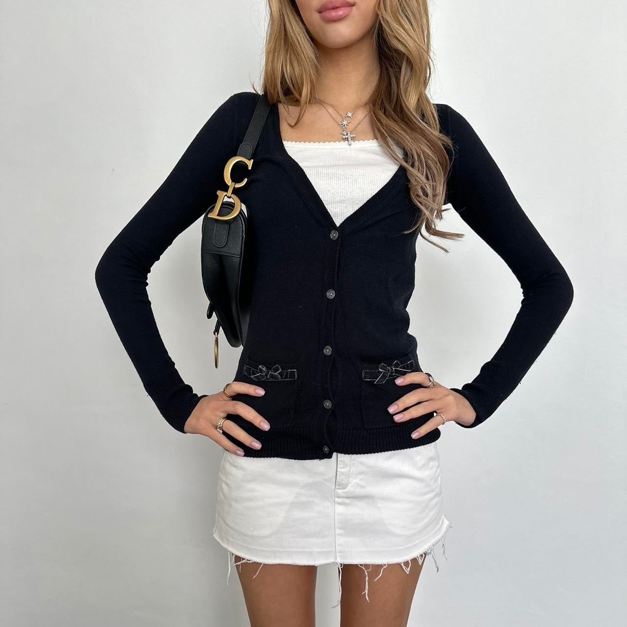 Vintage Abercrombie and Fitch navy cardigan