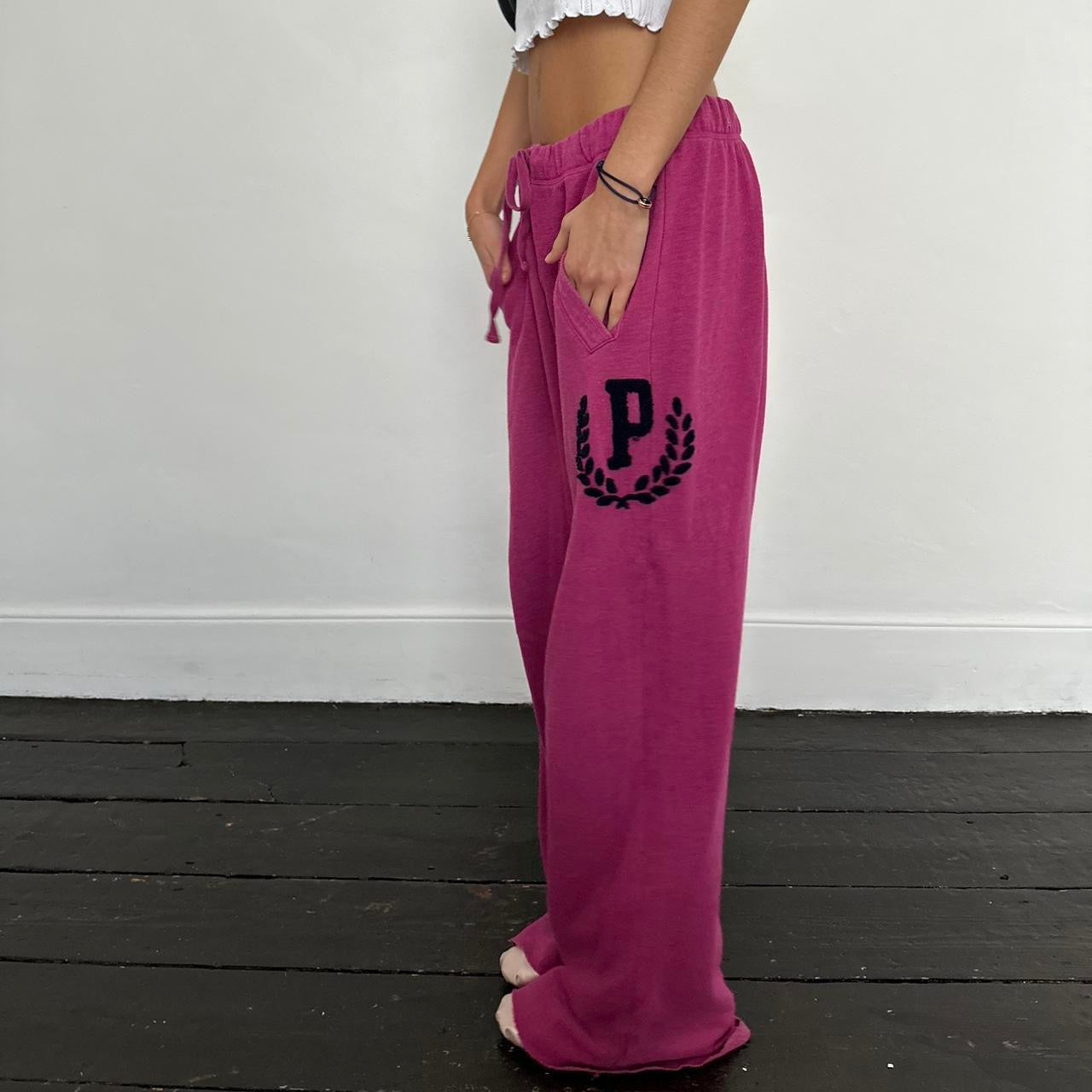 Vintage 2000’s Victoria’s Secret Pink dark pink graphic sweatpants