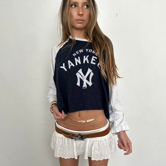 Vintage Yankees raglan long sleeves top 🩵