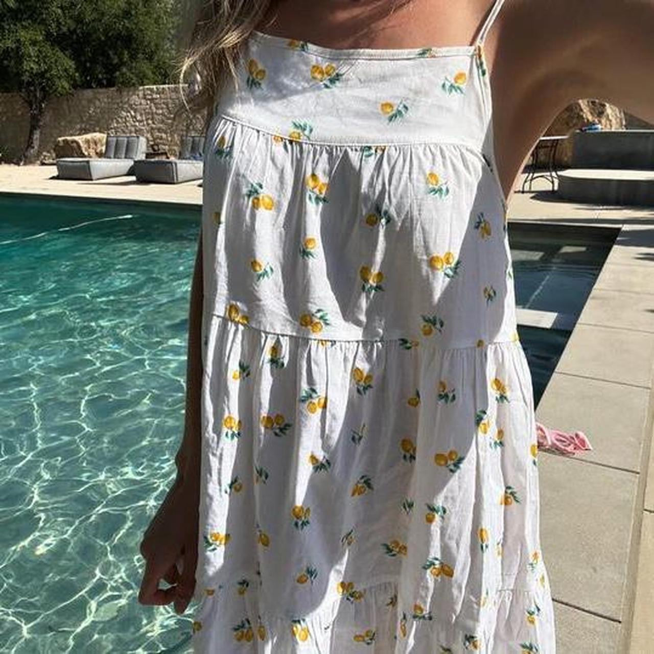 Vintage 90’s rare Victoria’s Secret lemon print dress